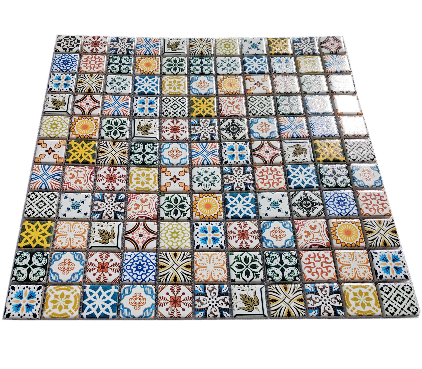 Multi Colour Traditional Moroccan Ceramic Mosaic Wall Tile